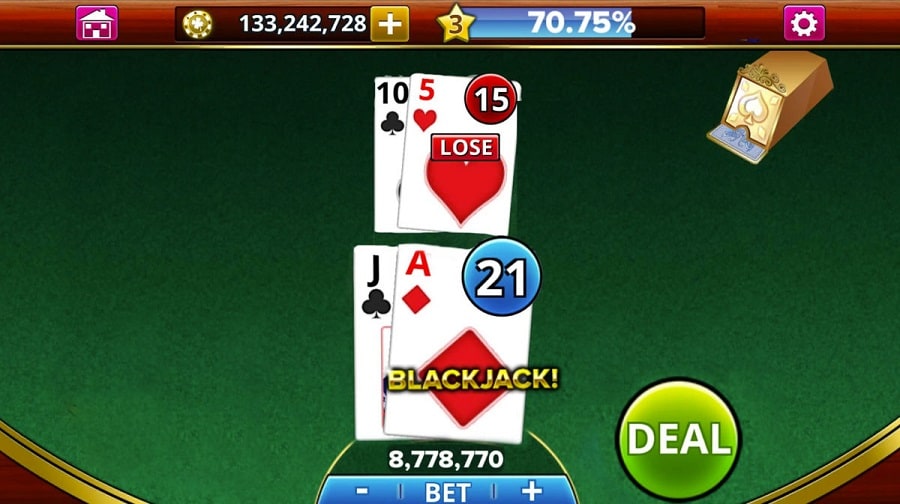 Cac quy tac moi la chi xuat hien trong game bai Blackjack